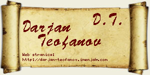 Darjan Teofanov vizit kartica